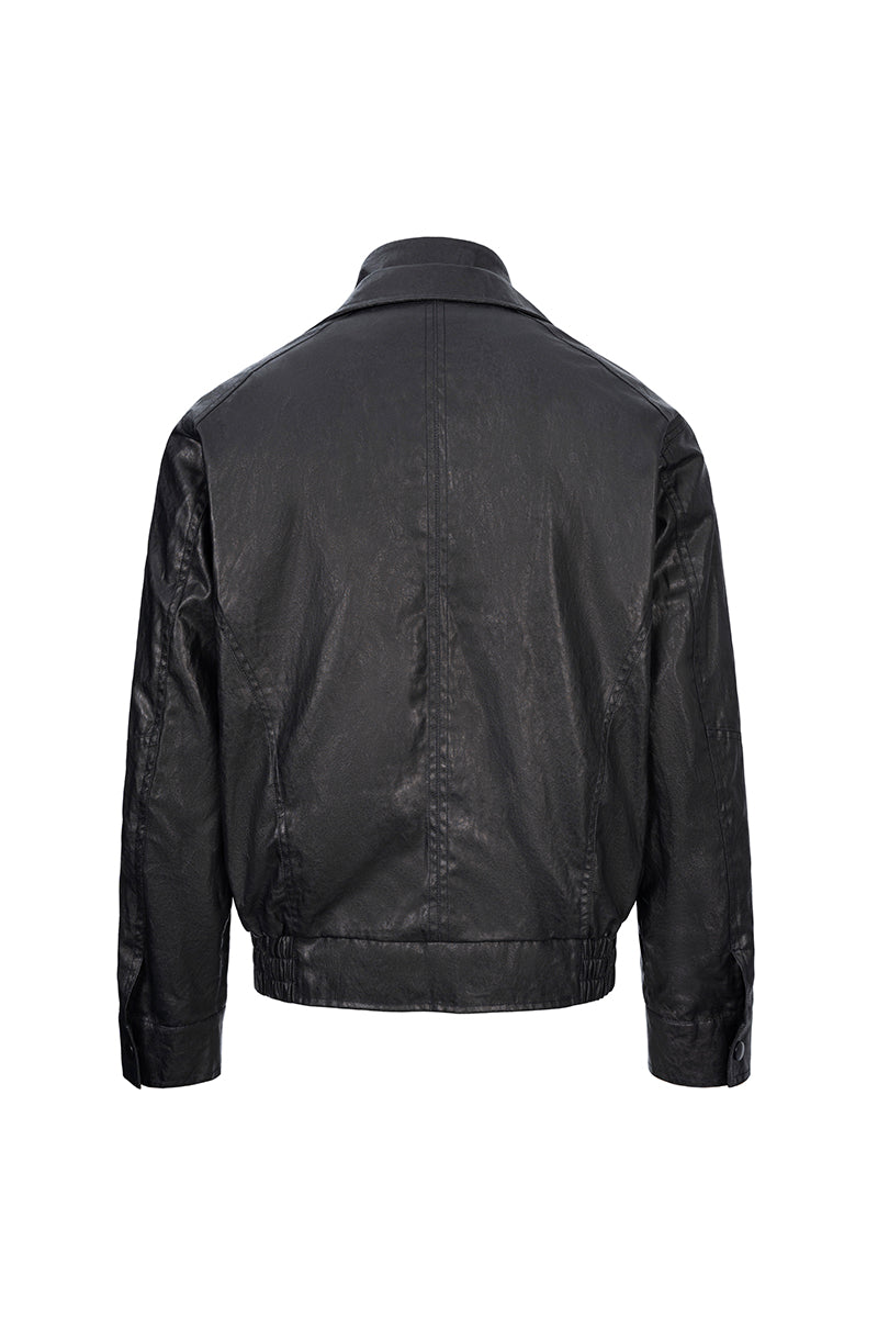 CATSSTAC Peregrine Faux-Layered PU Leather Jacket