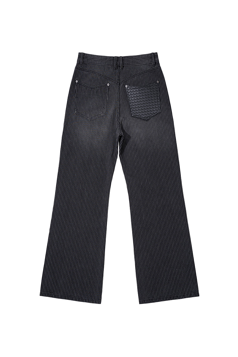 CATSSTAC Gilded Stripe A-Line Bootcut Jeans