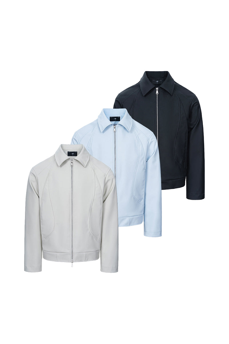 CATSSTAC Set-in shoulder zipper jacket
