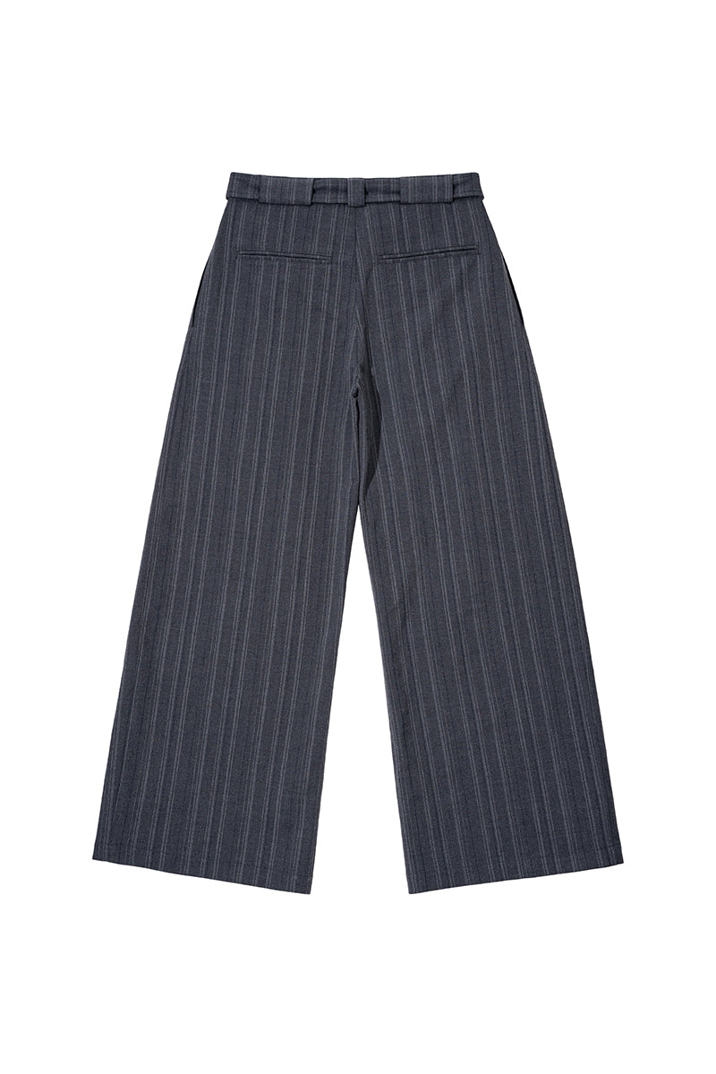 CATSSTAC CATSSTAC Dzi Dark-Stripe Wide-Leg Trousers