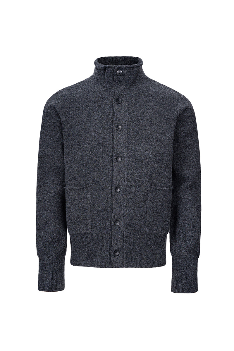 CATSSTAC Collared knit wool cardigan