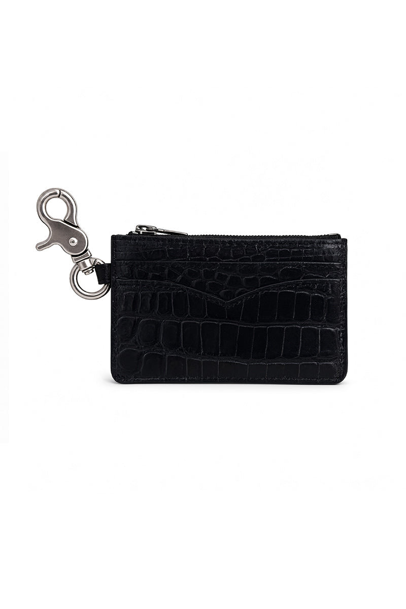 CATSSTAC Crocodile leather card holder