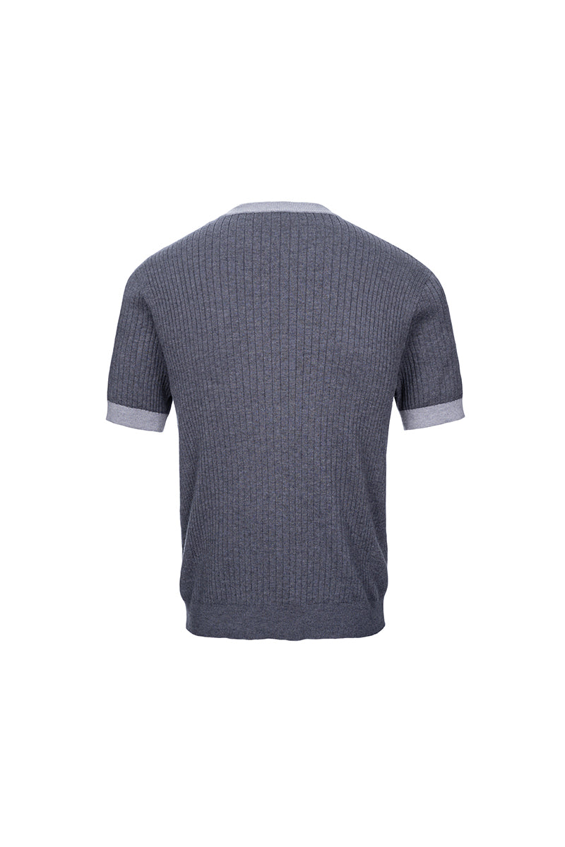 CATSSTAC Short-sleeve wool-acrylic blend shirt