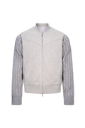 CATSSTAC Berlin Knit-Sleeve Wool-Lined Bomber Jacket