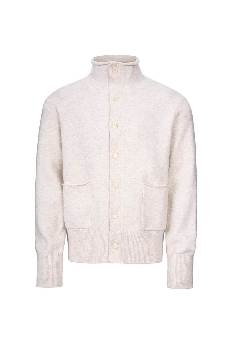 CATSSTAC Collared knit wool cardigan