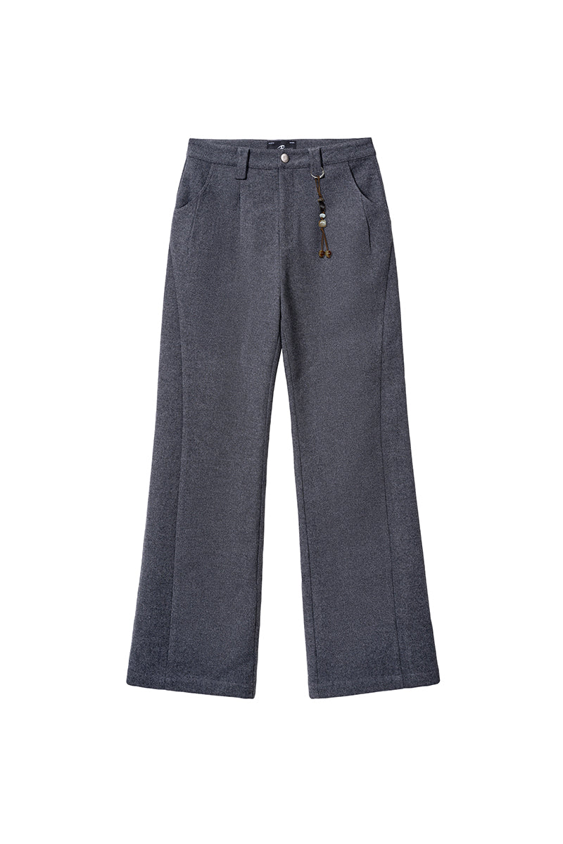 CATSSTAC Traveler Wool-Blend Tailored Wide-Leg Trousers