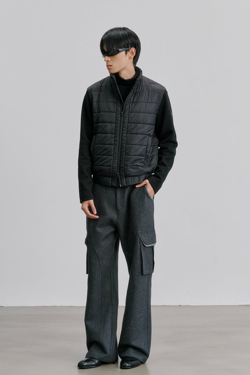 CATSSTAC Inkwhisper Wool-Blend Colorblock Utility Pants