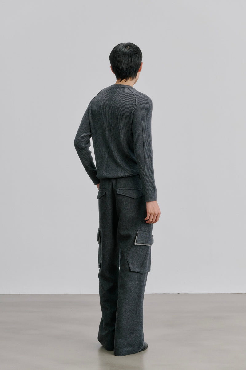 CATSSTAC Inkwhisper Wool-Blend Colorblock Utility Pants
