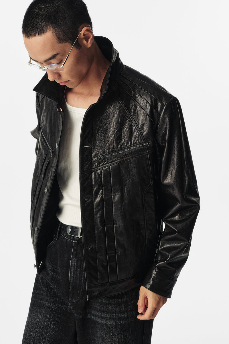 CATSSTAC Blackstring Type 1 Waxed Full-Grain Cowhide Jacket
