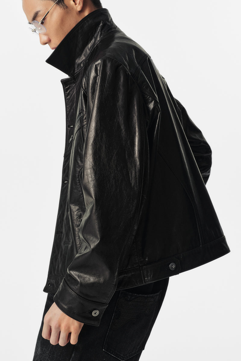 CATSSTAC Blackstring Type 1 Waxed Full-Grain Cowhide Jacket