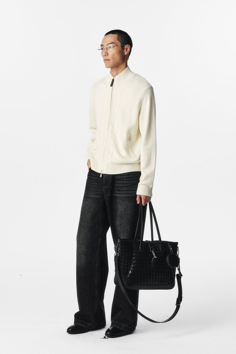 CATSSTAC Starflame Wool-Blend Jacquard Cardigan