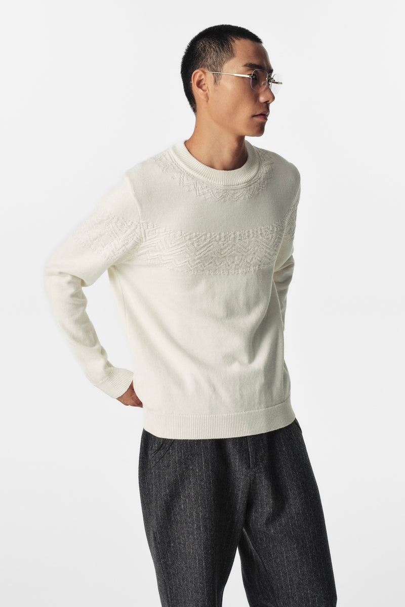 CATSSTAC Marseille Subtle Cable-Knit Wool Blend Sweater