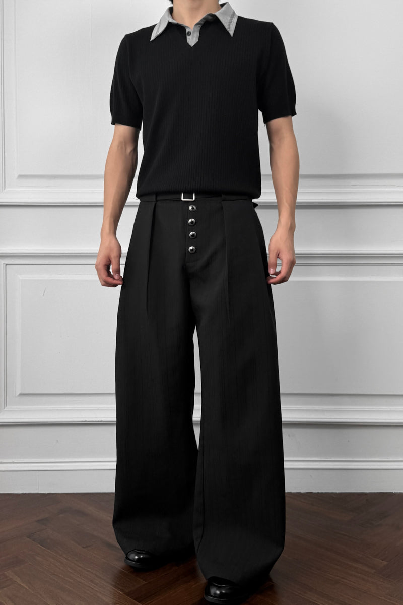 CATSSTAC Modal Faux Two-Piece Short-Sleeve Top