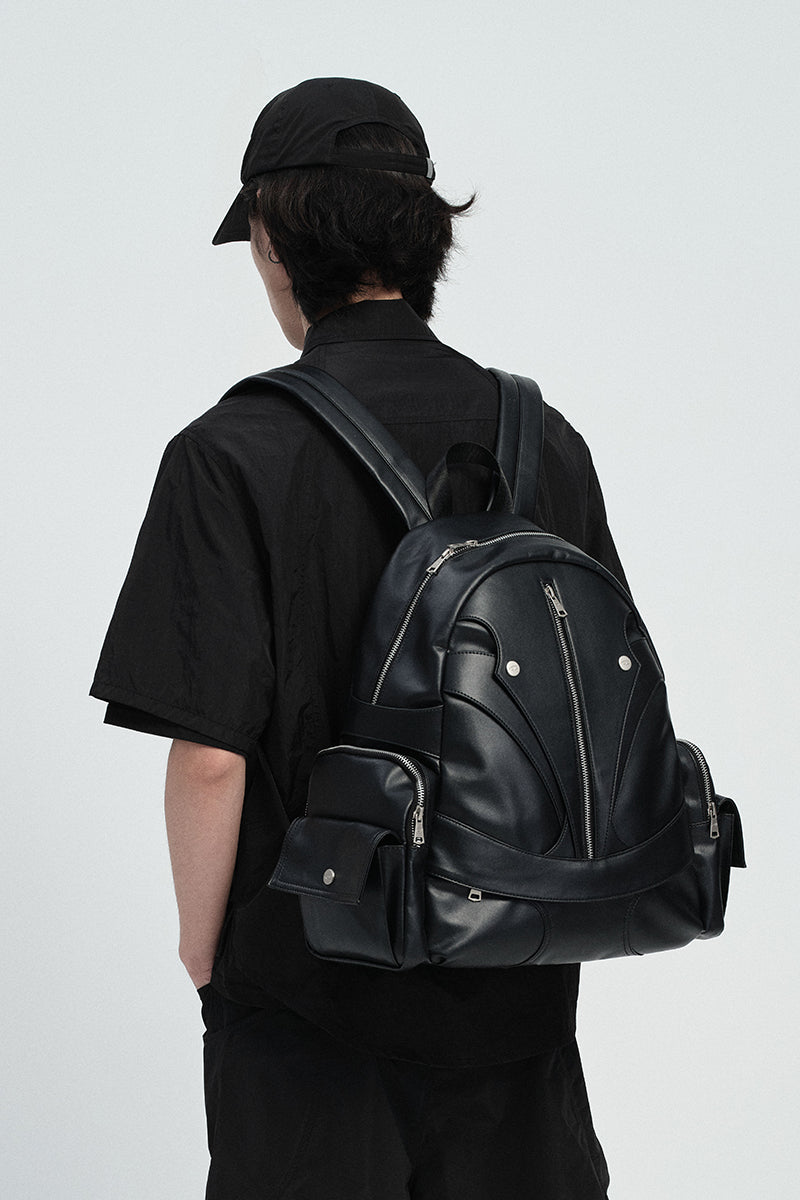CATSSTAC Microfiber leather backpack
