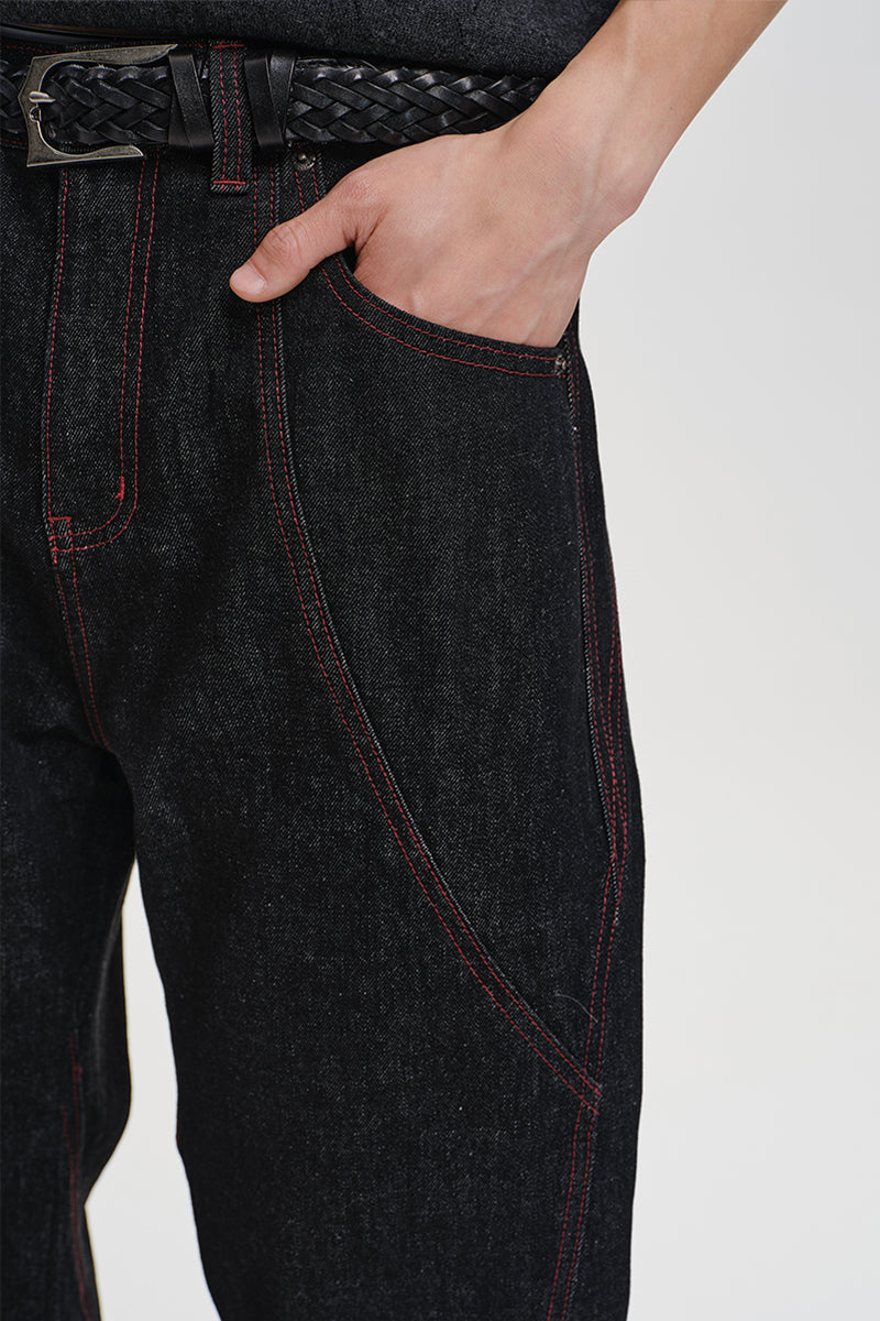 Red Blade Raw Denim Jeans