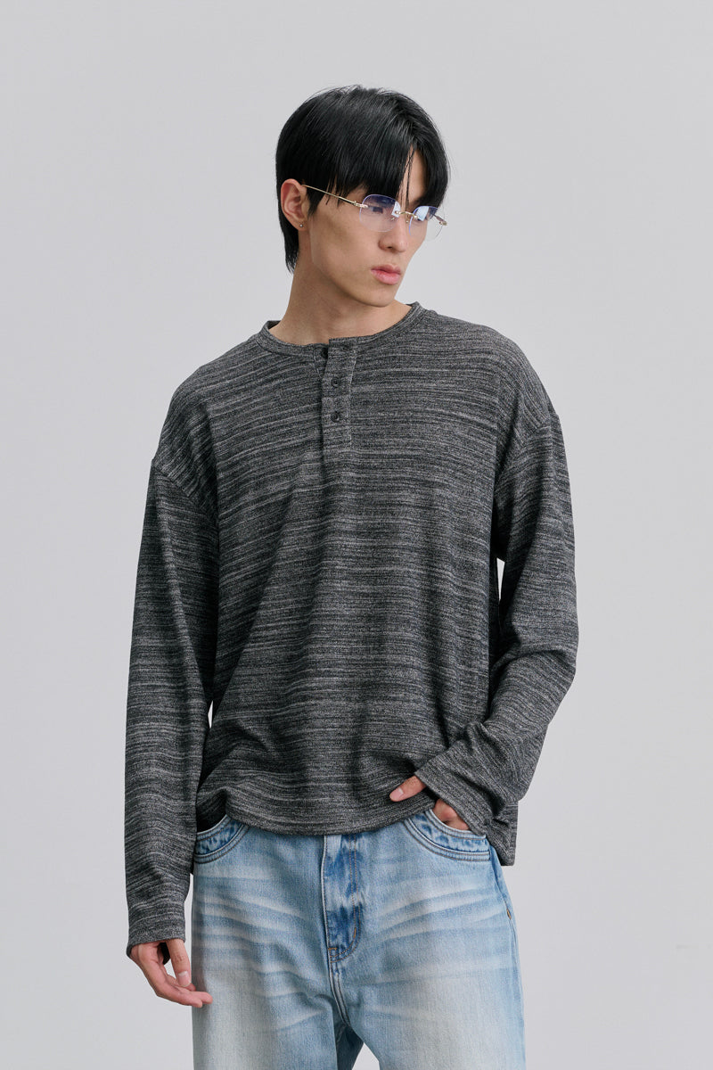 CATSSTAC Loose-fit long-sleeve Henley