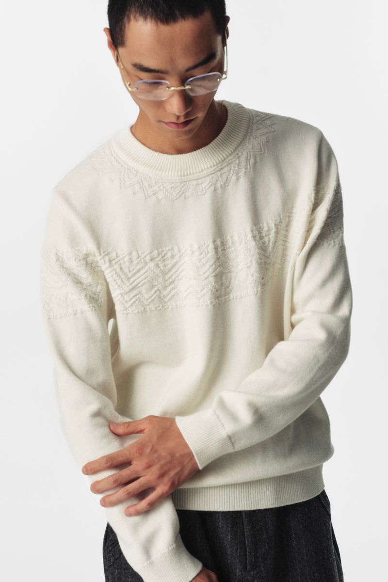 CATSSTAC Marseille Subtle Cable-Knit Wool Blend Sweater