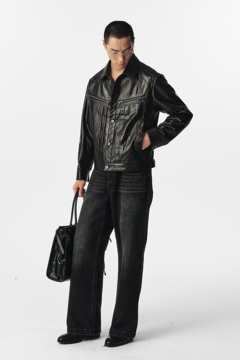 CATSSTAC Blackstring Type 1 Waxed Full-Grain Cowhide Jacket
