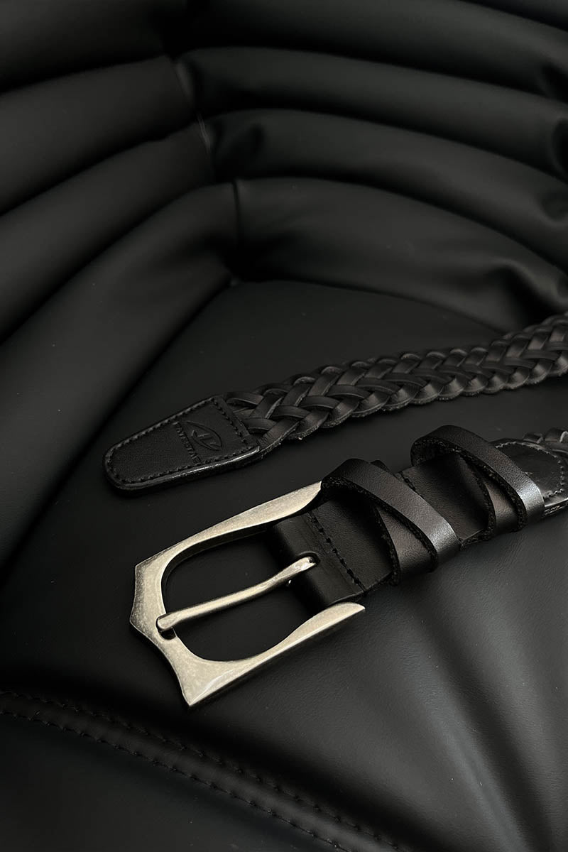 CATSSTAC Bow-and-arrow-woven cowhide belt