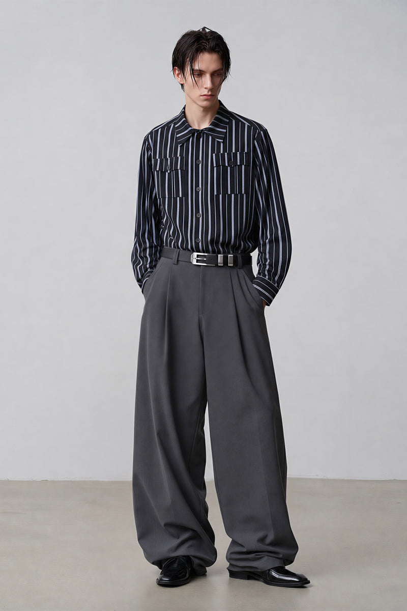 CATSSTAC Jazz Stripe Shirt Jacket