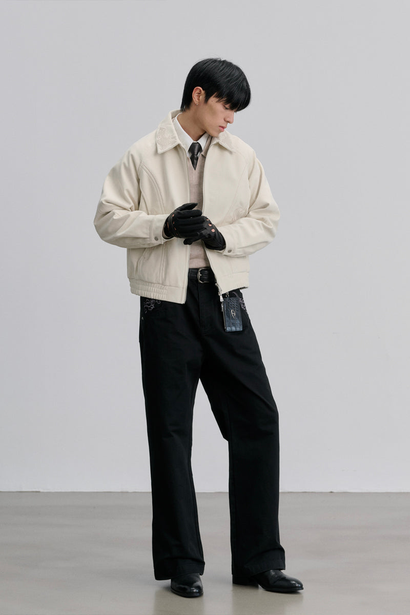 CATSSTAC Embroidered collar jacket