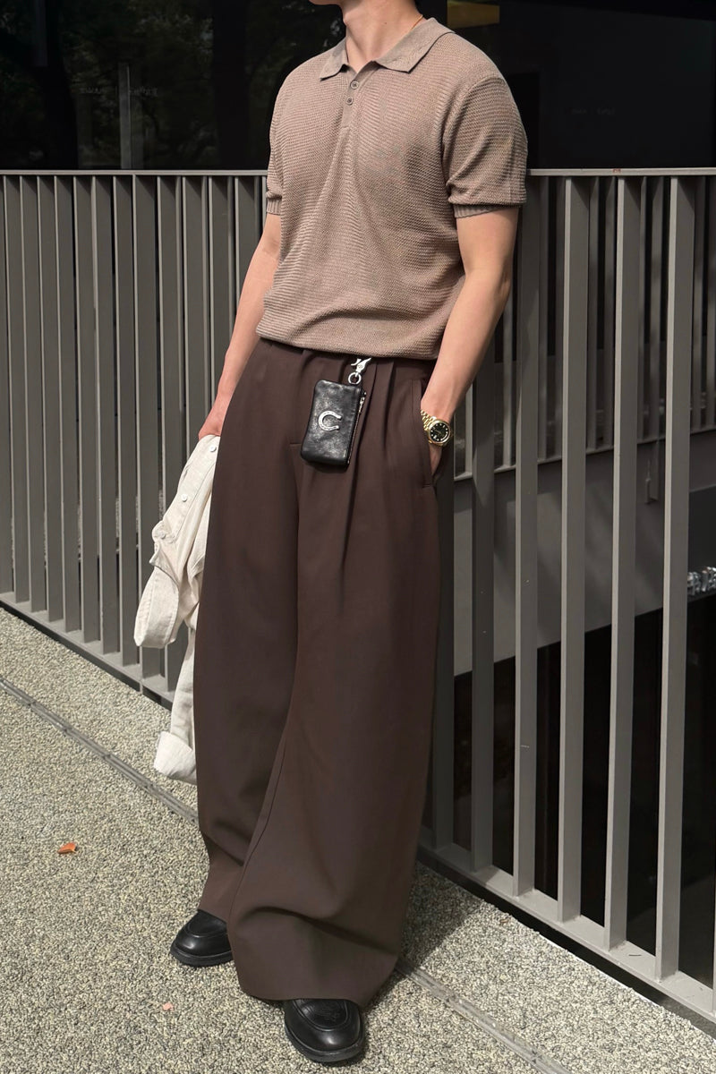 CATSSTAC  Tencel wool curved crease dress pants