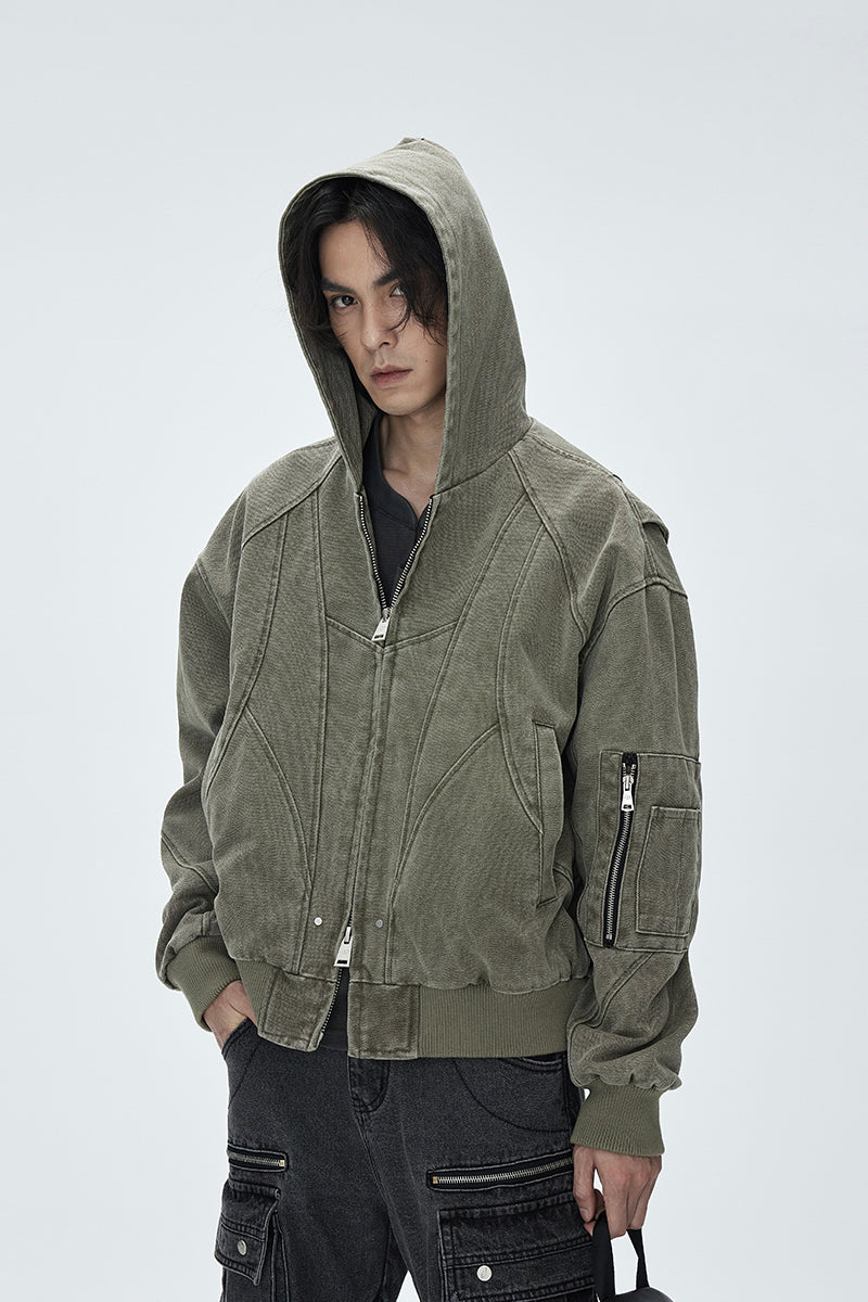 CATSSTAC Zuoshandiao Heavy-Duty Hooded Canvas Jacket