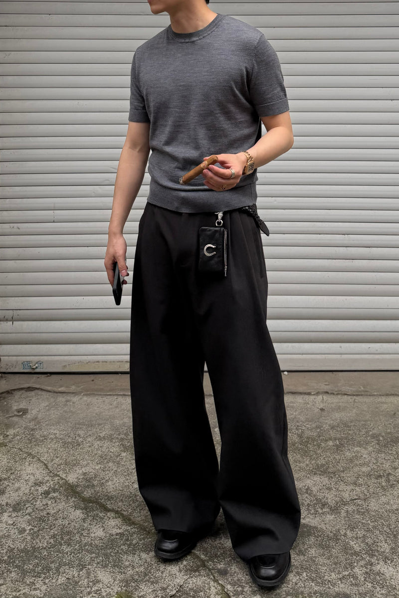 CATSSTAC  Tencel wool curved crease dress pants