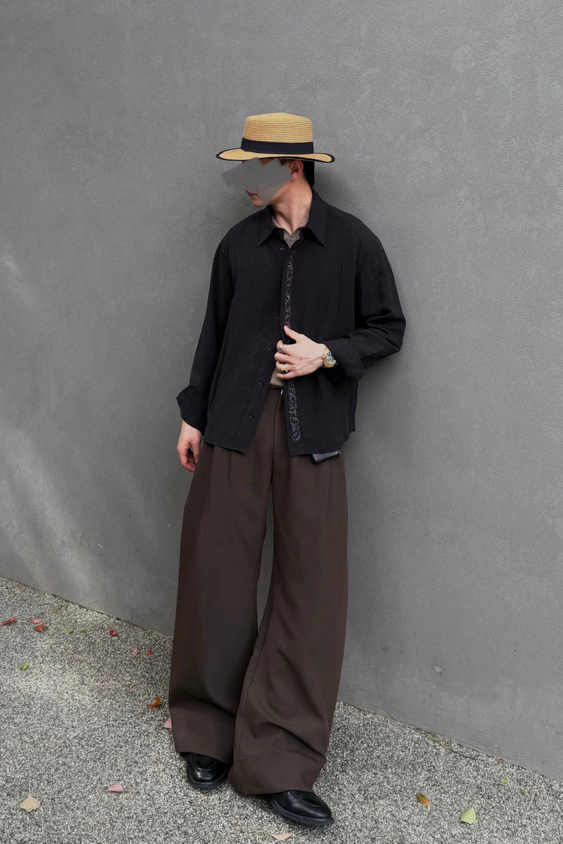 CATSSTAC Tencel and linen shirt