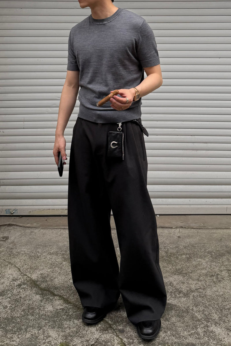 CATSSTAC 100% wool short-sleeve shirt
