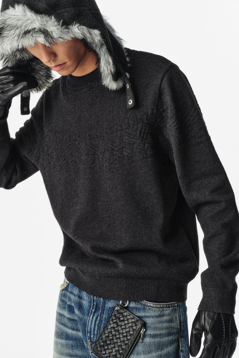 CATSSTAC Marseille Subtle Cable-Knit Wool Blend Sweater
