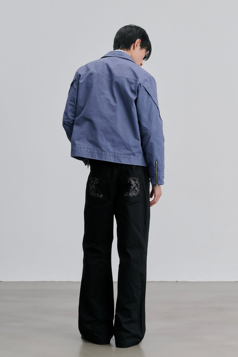 CATSSTAC Bat Shadow Washed Canvas Work Jacket