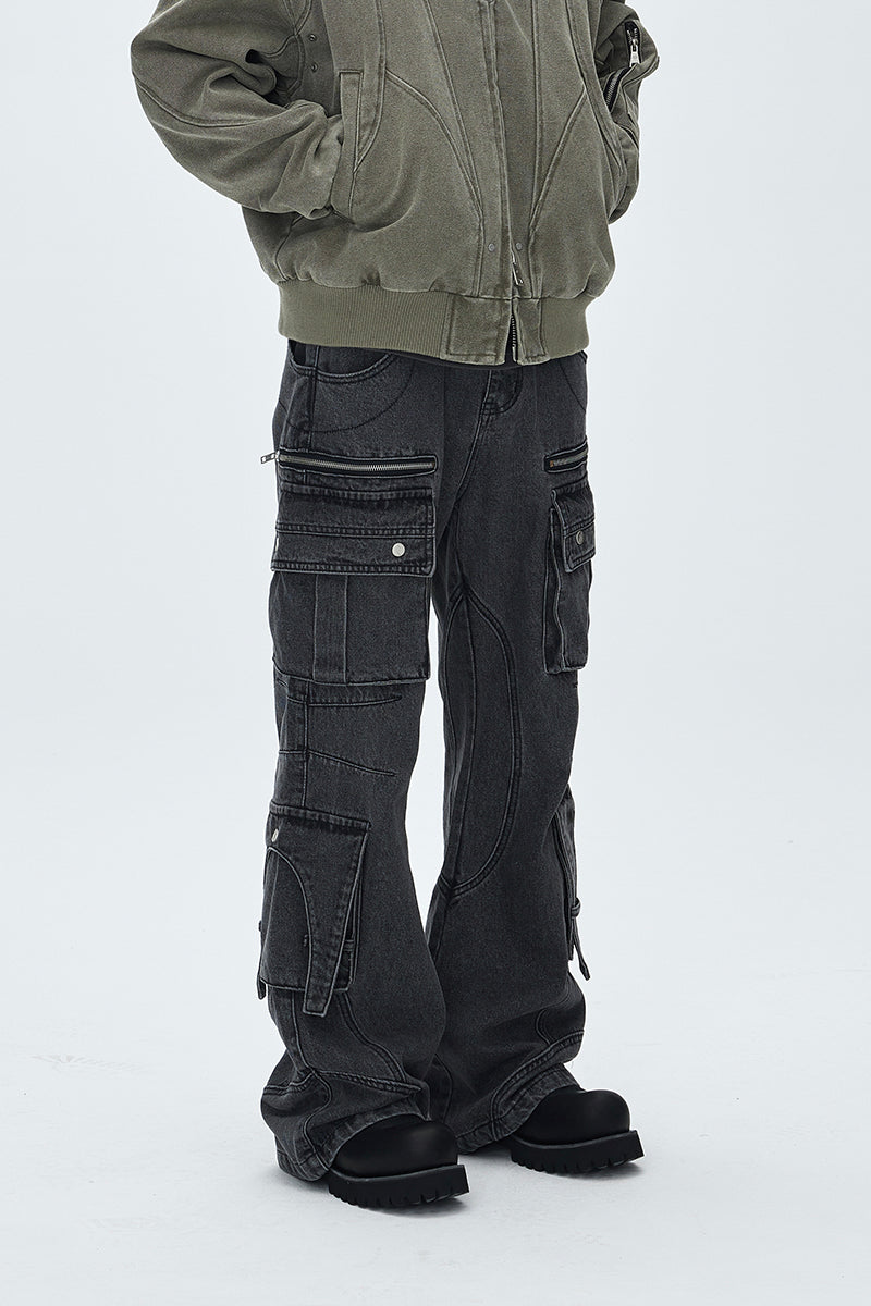 CATSSTAC Heavy-Duty Multi-Pocket Denim Jeans