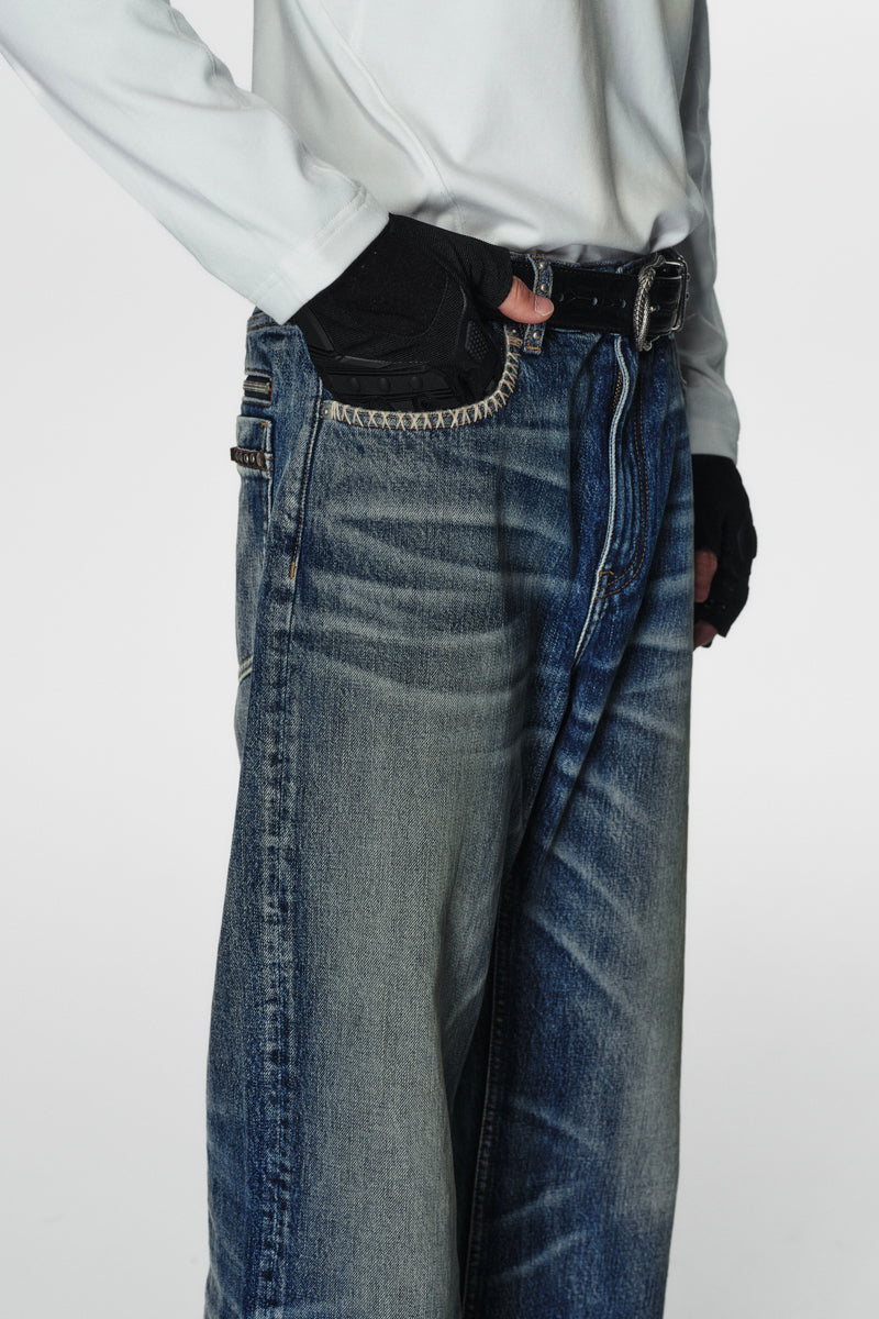 CATSSTAC Wasteland Heavyweight 3D Whiskered Jeans