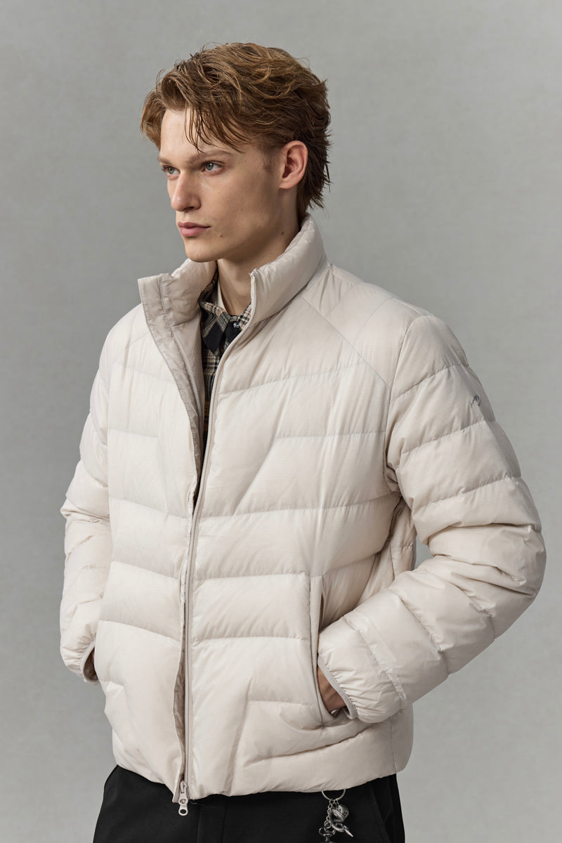 CATSSTAC Mystique Premium 95% White Duck Down Stand-Collar Jacket (800 Fill Power)