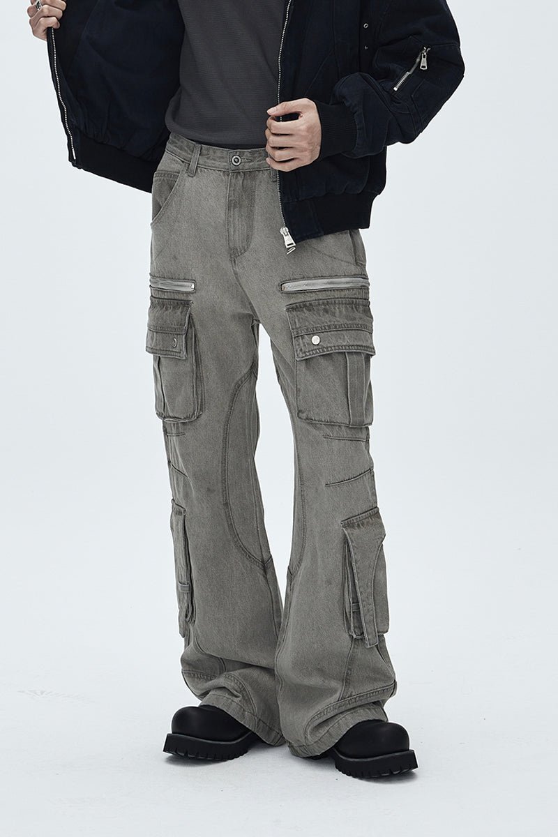 CATSSTAC Heavy-Duty Multi-Pocket Denim Jeans