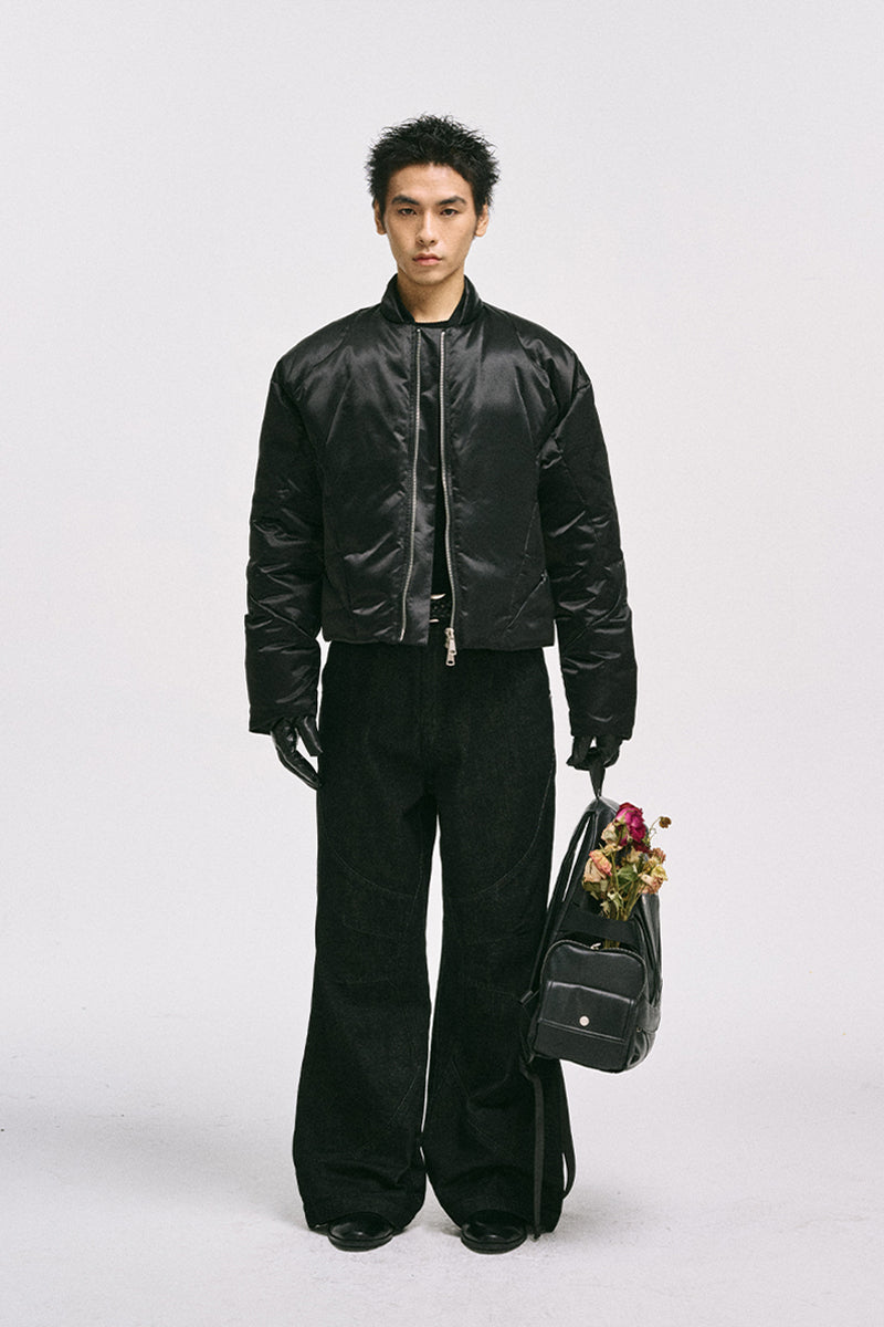 Kendo Wide-leg Raw Denim Jeans