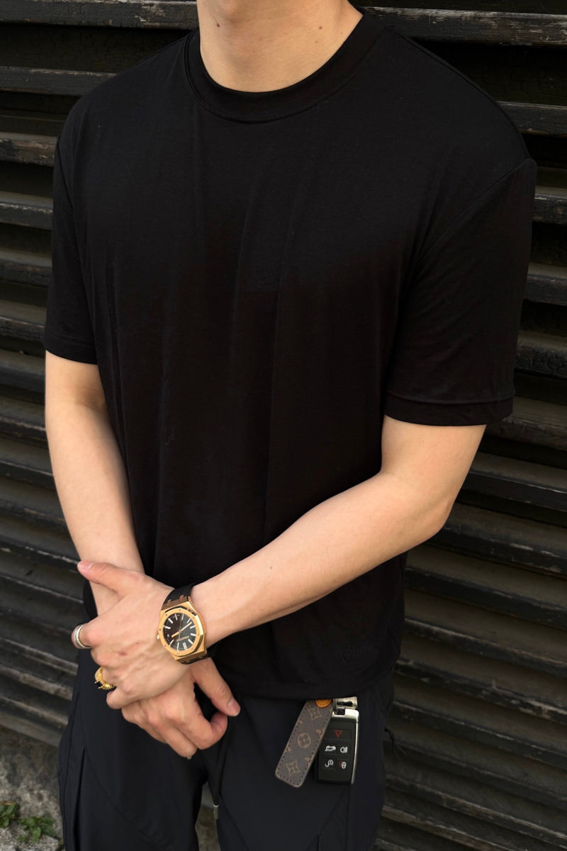 CATSSTAC Lysel Acetate Straight-Shoulder Short-Sleeve Shirt