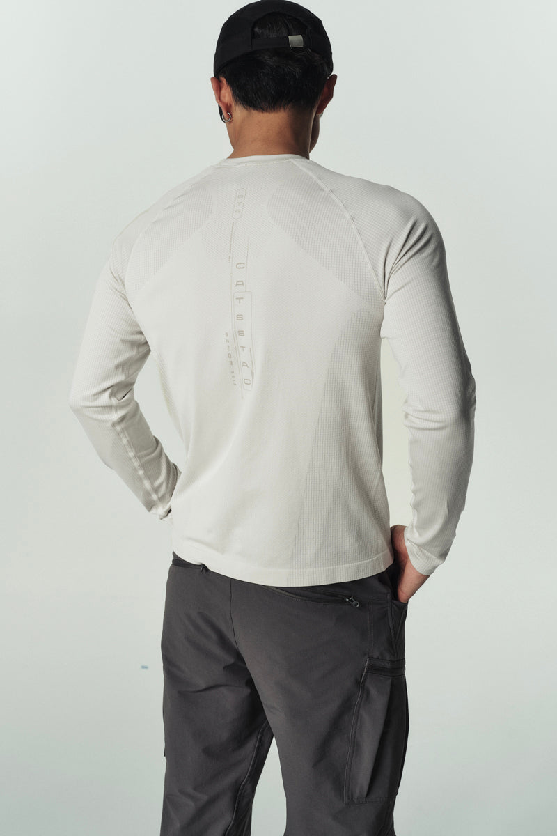CATSSTAC Seamless Printed Long-Sleeve Sports Top