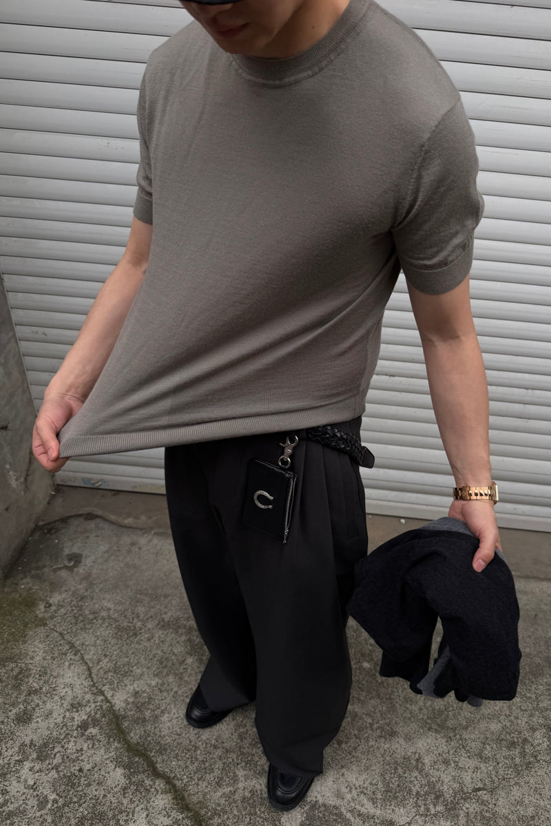 CATSSTAC 100% wool short-sleeve shirt