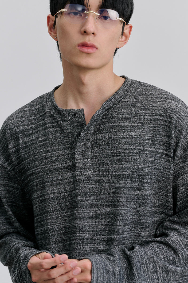 CATSSTAC Loose-fit long-sleeve Henley