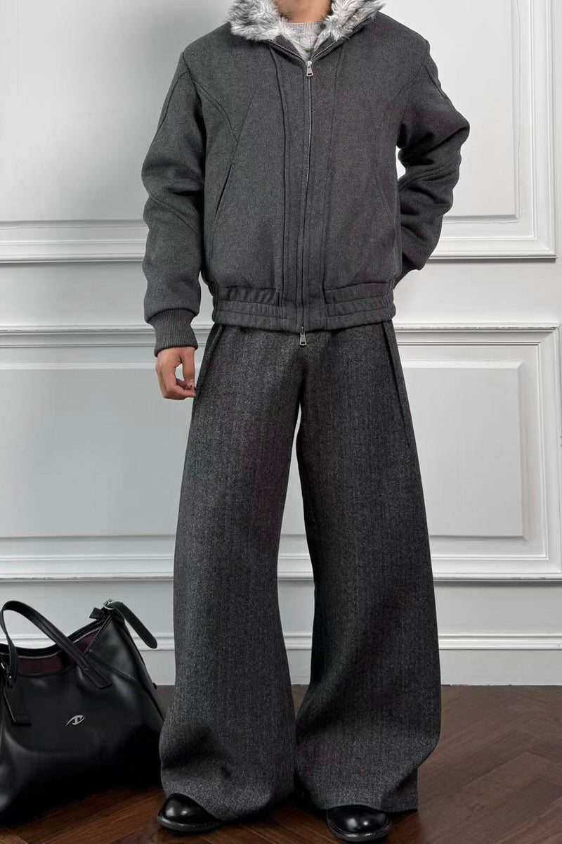 CATSSTAC Broken-Tip Wool Jacket