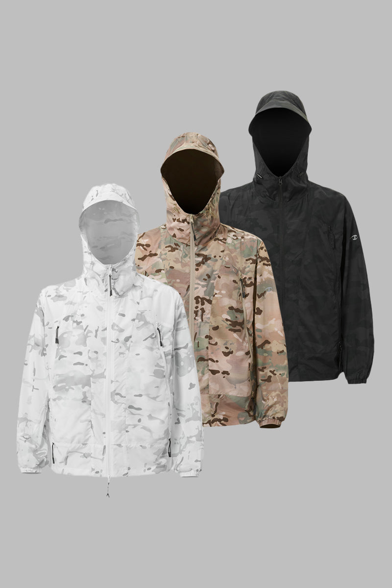 Camouflage 3 Zips Sun-proof Jacket