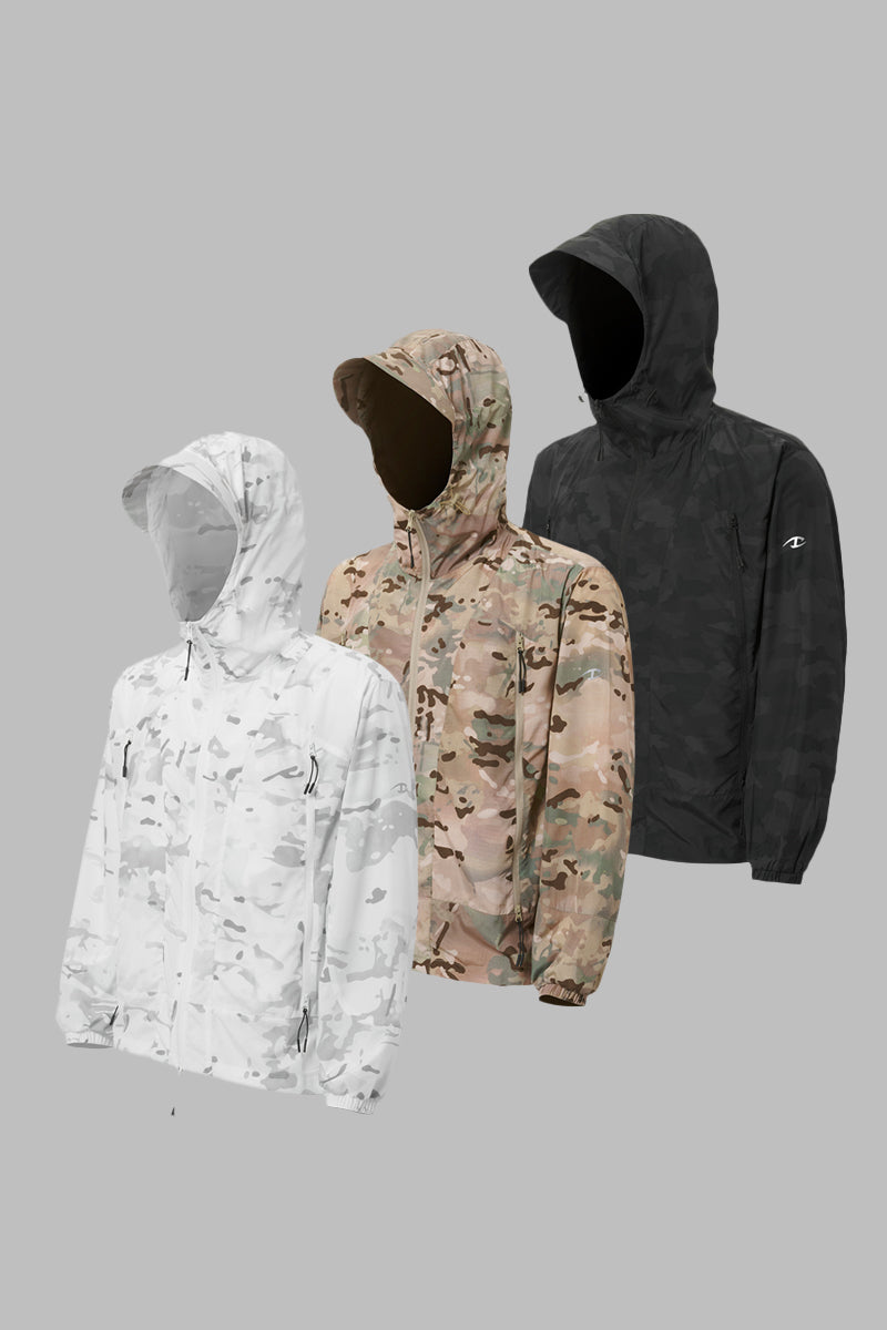 Camouflage 3 Zips Sun-proof Jacket
