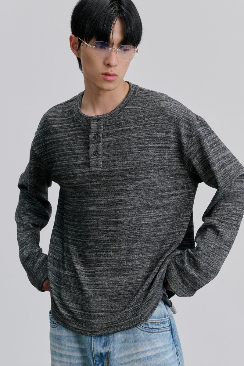 CATSSTAC Loose-fit long-sleeve Henley