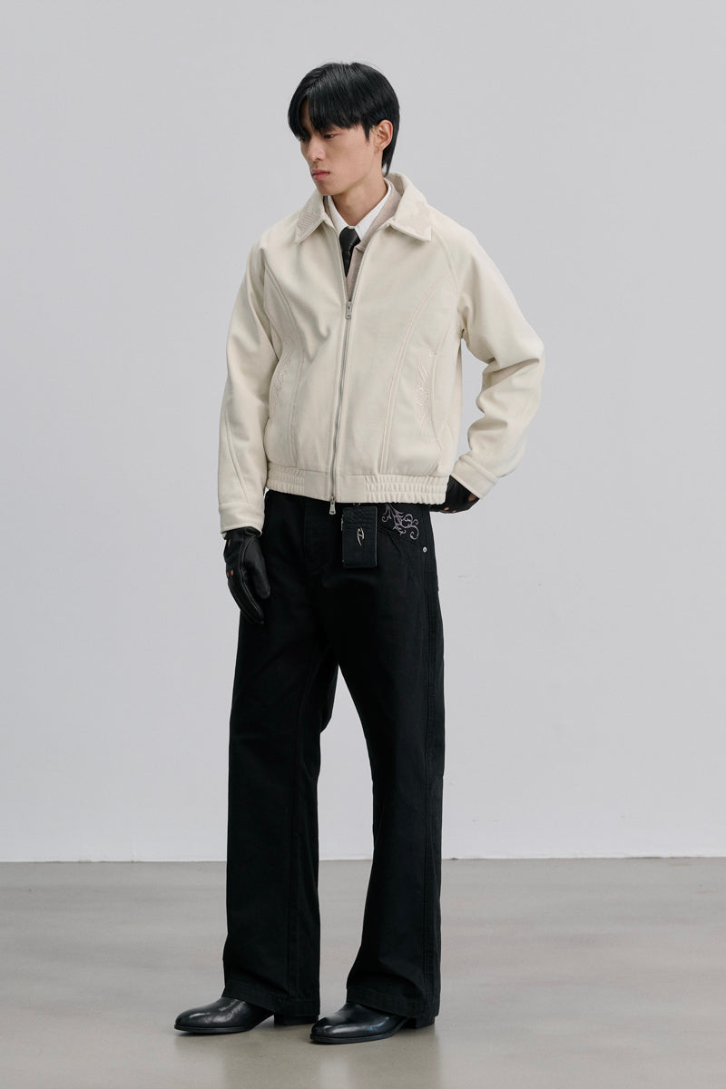 CATSSTAC Embroidered collar jacket