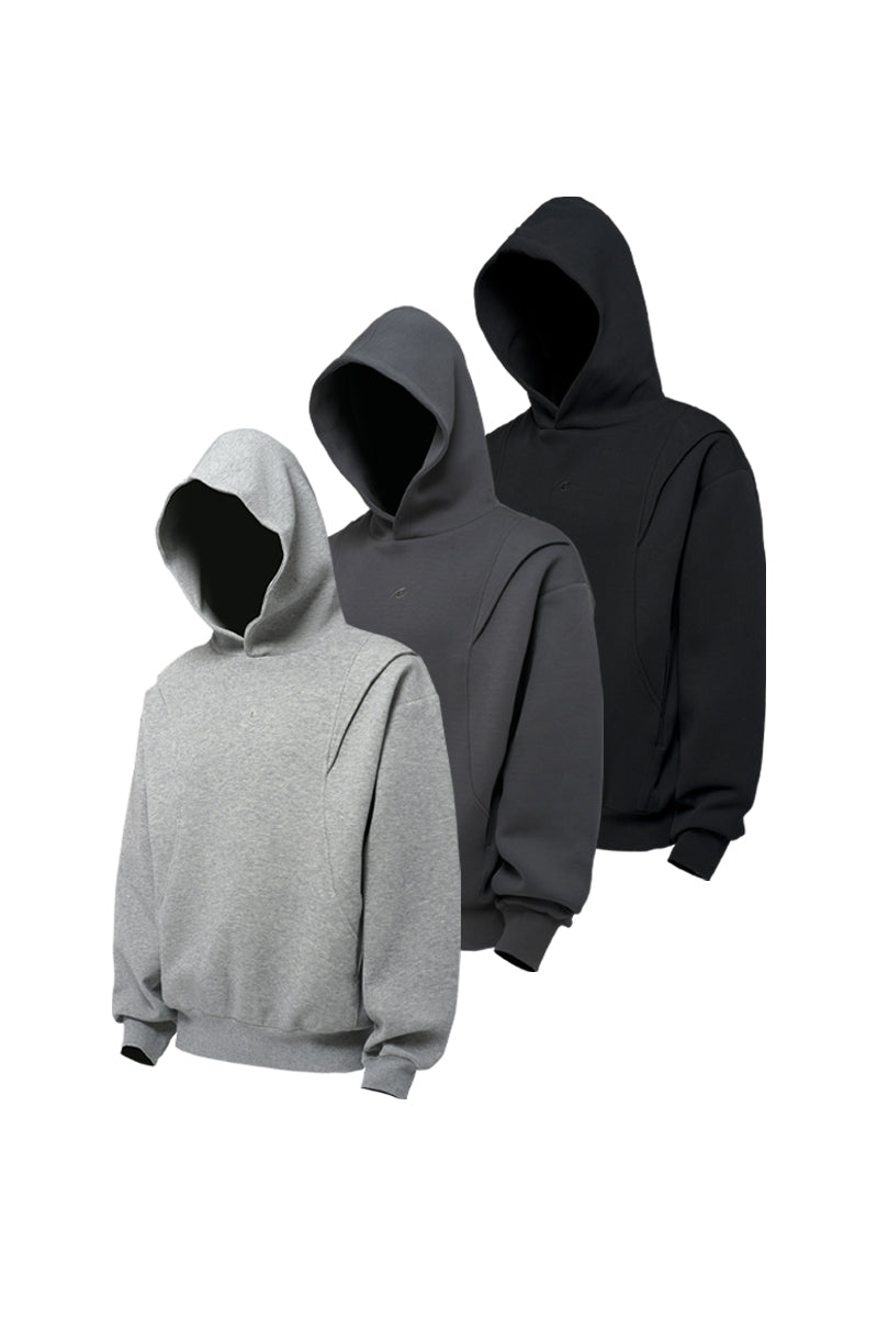 CATSSTAC detachable panel cut space cotton sweatshirt
