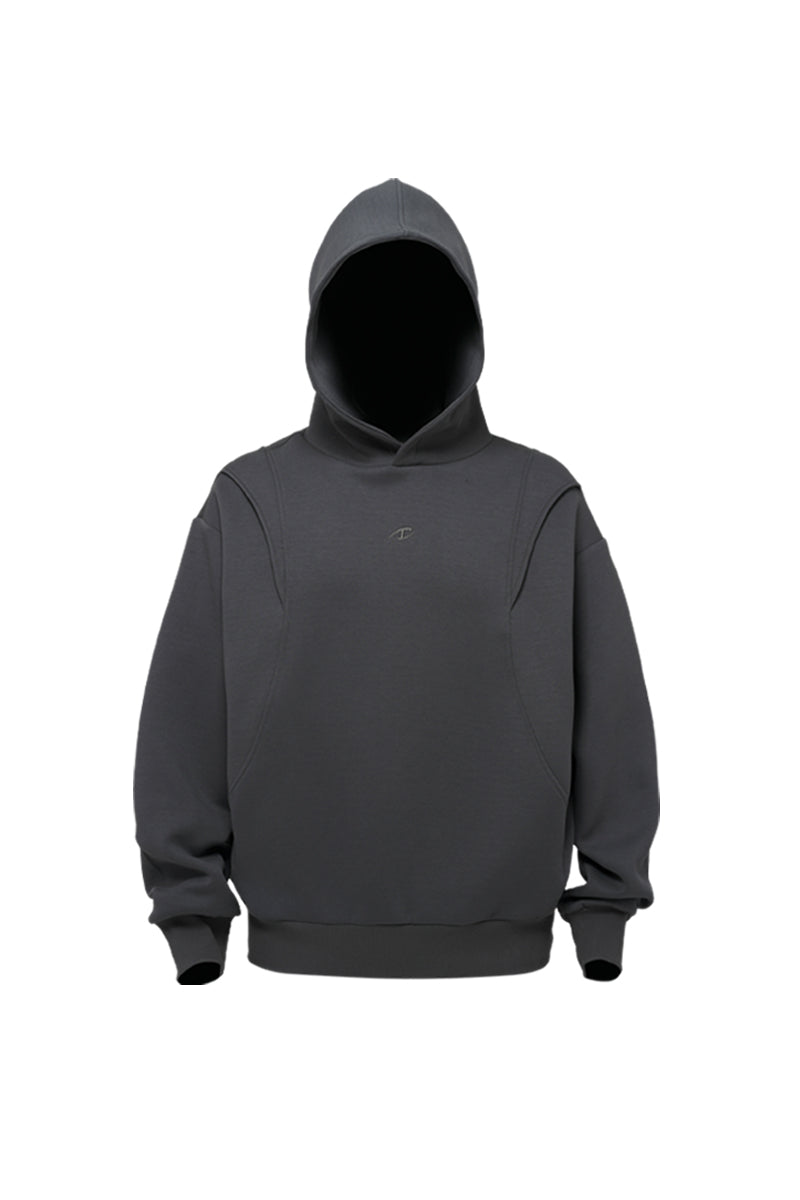 CATSSTAC detachable panel cut space cotton sweatshirt