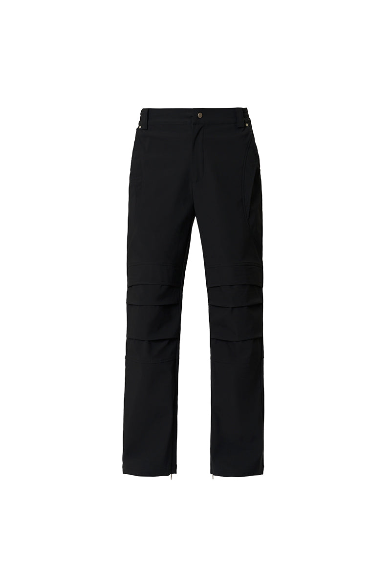 Pull-on Bootcut Trousers with Belt Loops & Tummy Control – Rekucci