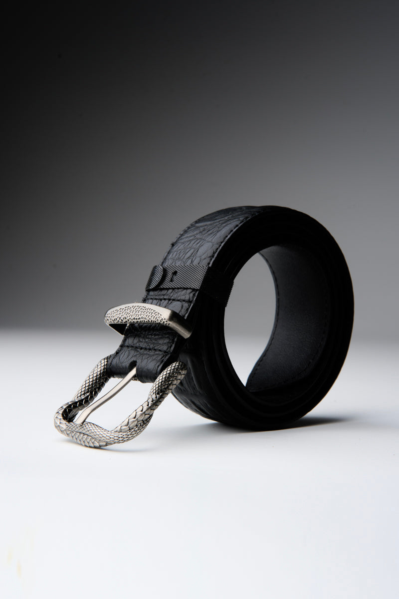 CATSSTAC Rock Python Embossed Full-Grain Cowhide Belt